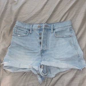 Old Navy Light Wash High Waisted Jean Shorts